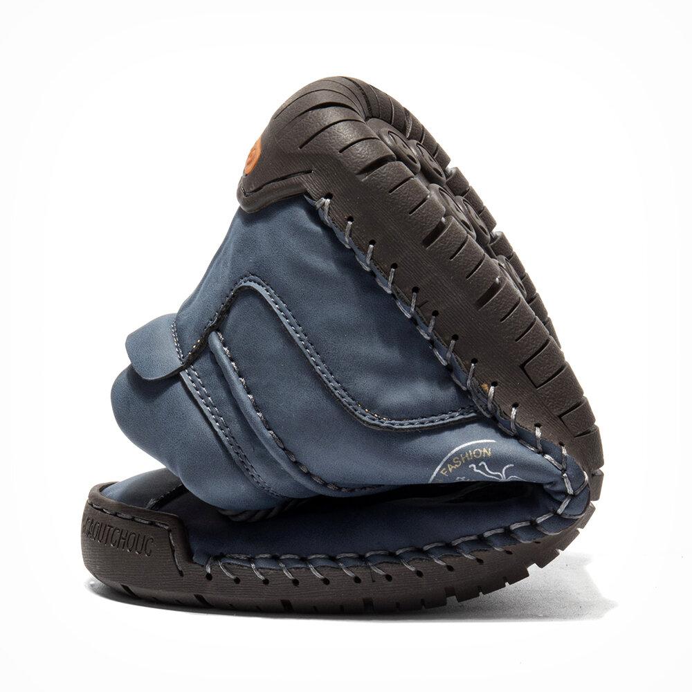 Handgenähte Lederstiefeletten für Herren – Bequem & Rutschfest