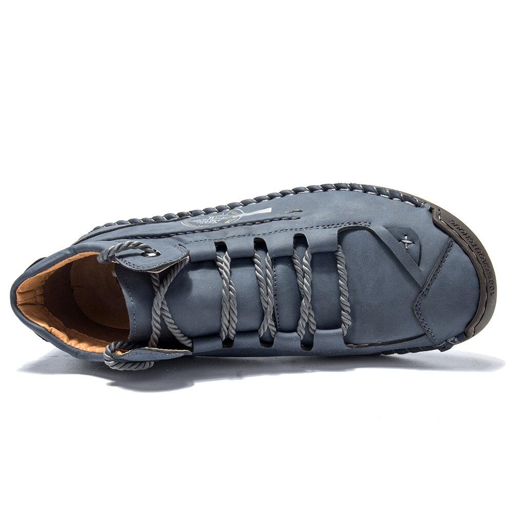 Handgenähte Lederstiefeletten für Herren – Bequem & Rutschfest