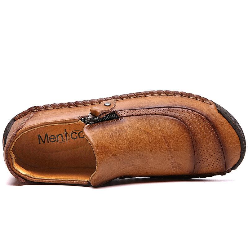 Handgenähte Lederstiefeletten für Herren – Bequem & Stylisch