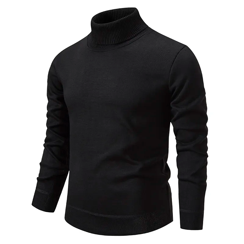 Herren Rollkragenpullover – 100% Baumwolle – Klassisch & Bequem