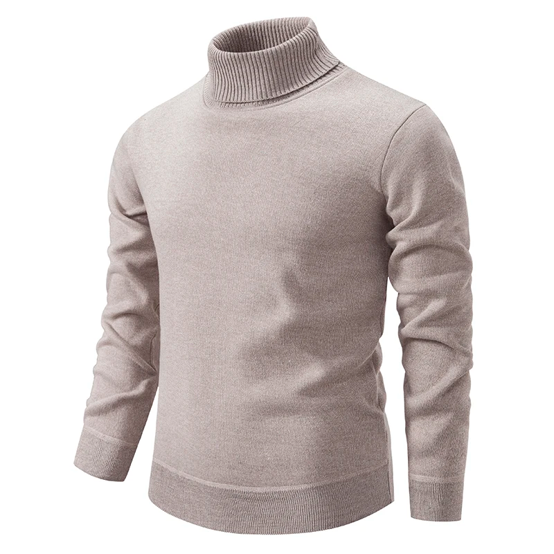 Herren Rollkragenpullover – 100% Baumwolle – Klassisch & Bequem