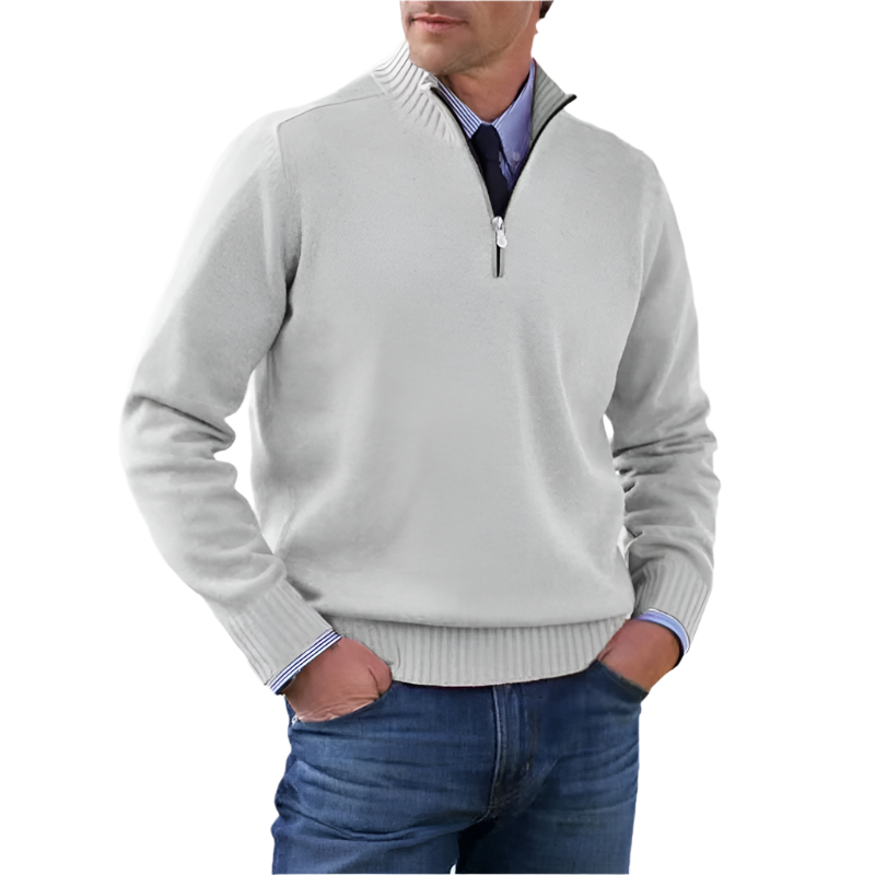 Herrenpullover – Halb-Reißverschluss – Modern und Bequem für Jeden Anlass 3