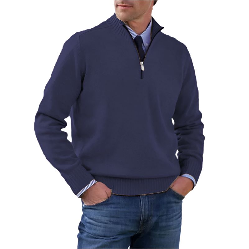 Herrenpullover – Halb-Reißverschluss – Modern und Bequem für Jeden Anlass 4
