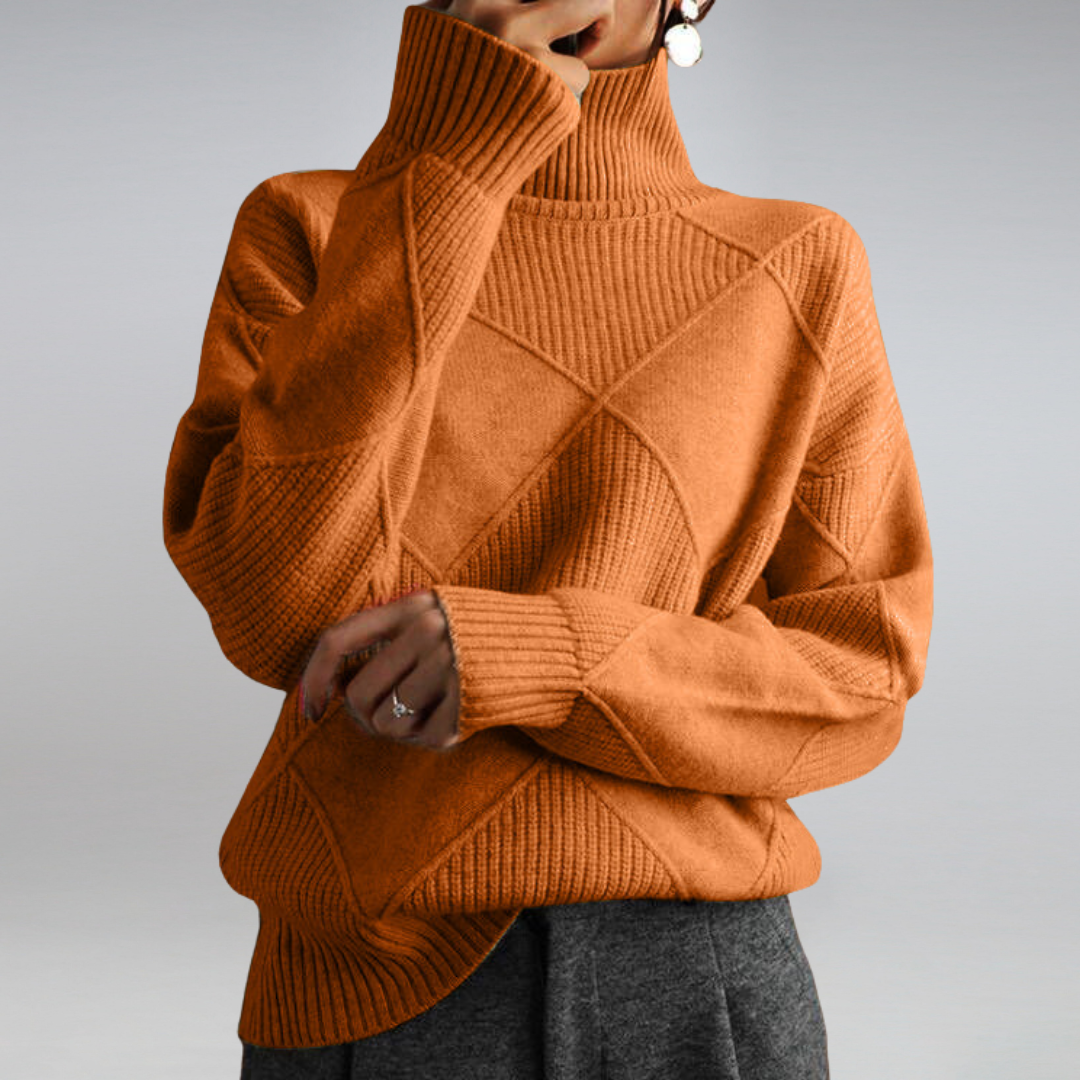 Hochwertiger Kaschmir – Damen Rollkragenpullover – Elegant & Komfortabel
