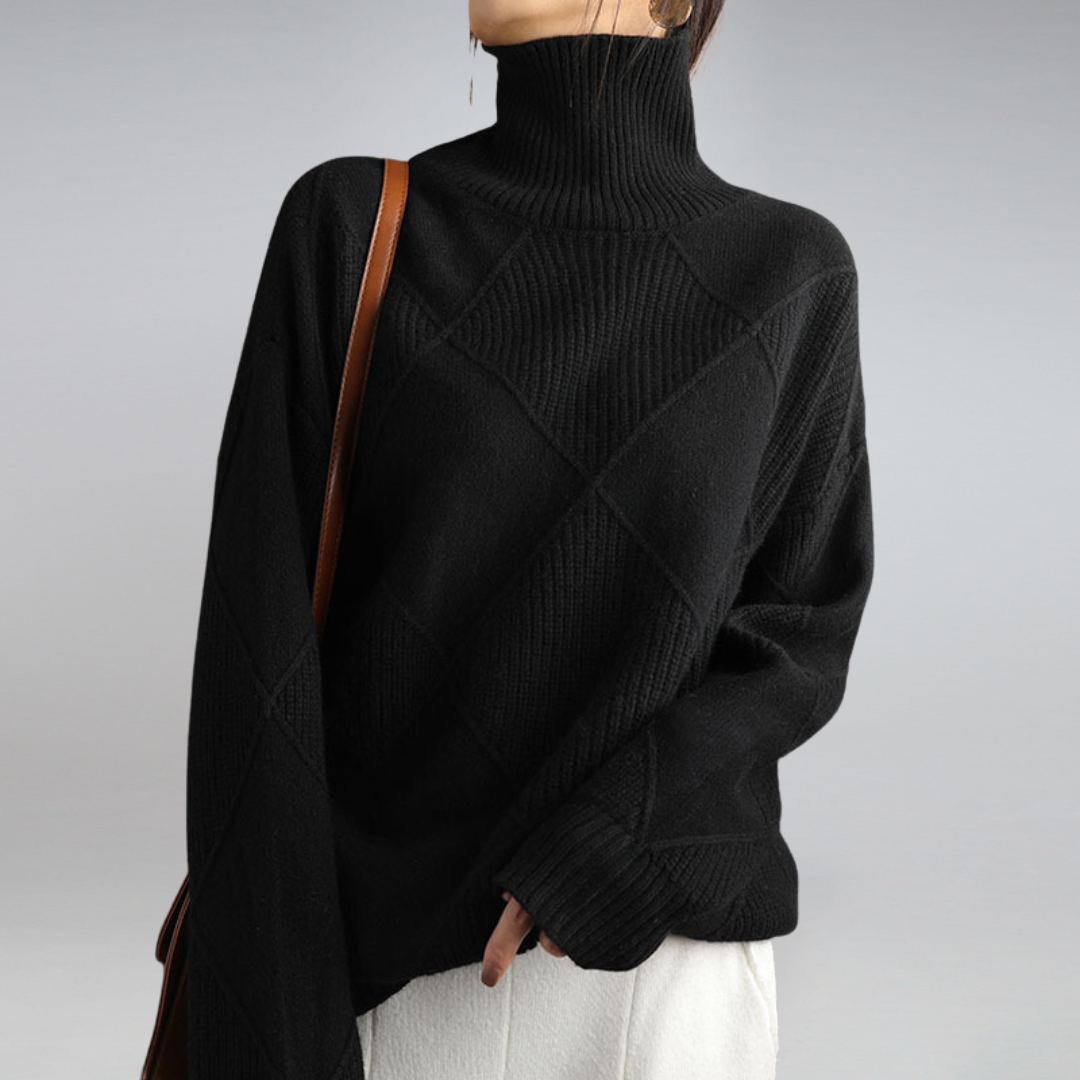 Hochwertiger Kaschmir – Damen Rollkragenpullover – Elegant & Komfortabel
