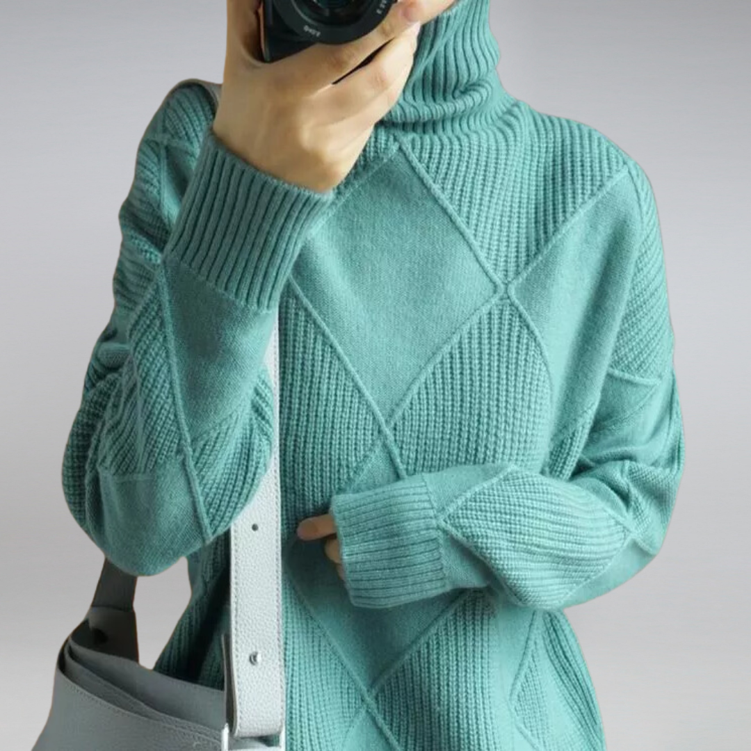 Hochwertiger Kaschmir – Damen Rollkragenpullover – Elegant & Komfortabel