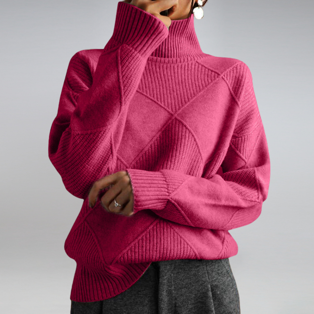 Hochwertiger Kaschmir – Damen Rollkragenpullover – Elegant & Komfortabel