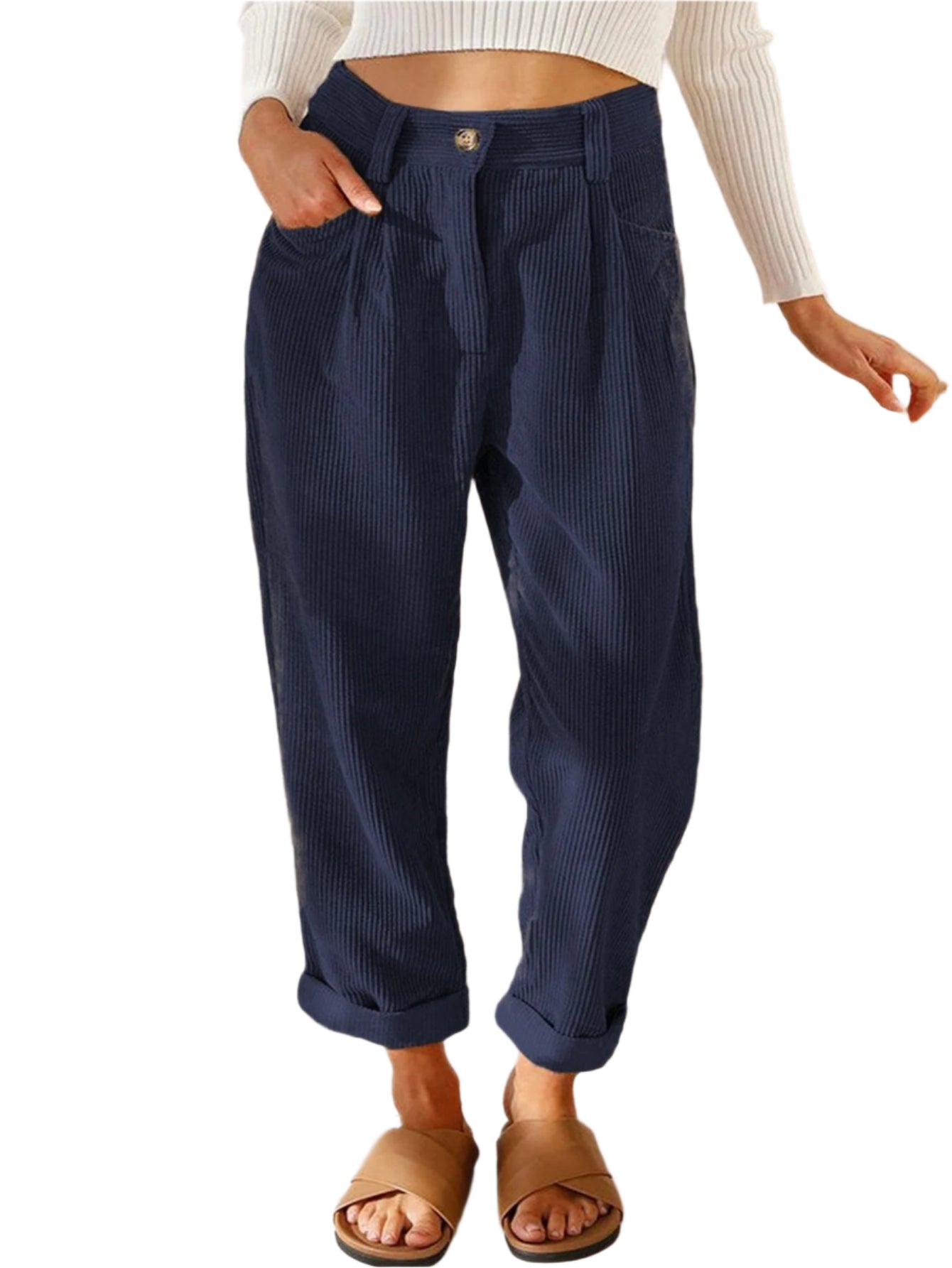 Hohe Taille – Damenhose – Bequem & Vielseitig Elegant 3