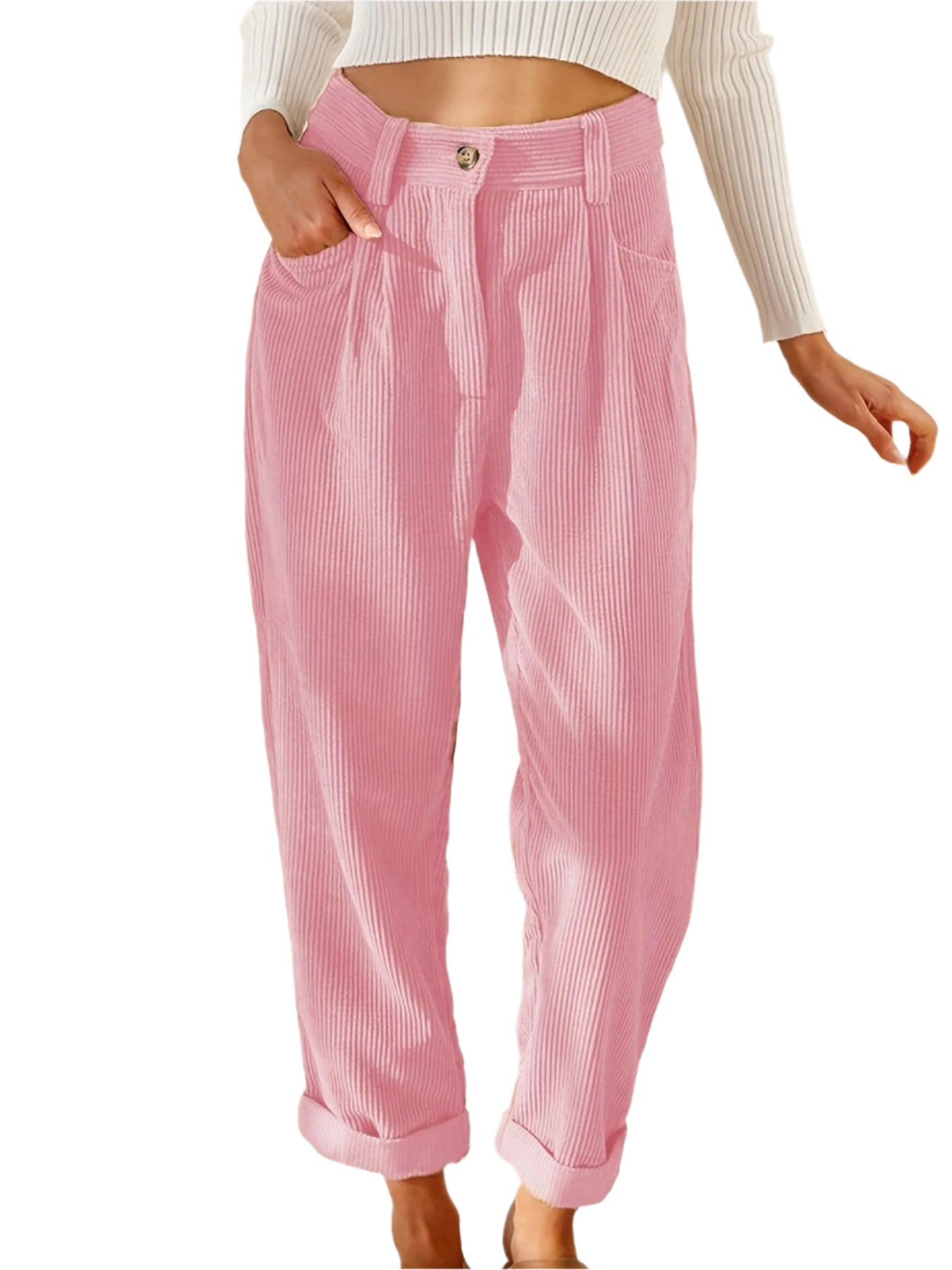 Hohe Taille – Damenhose – Bequem & Vielseitig Elegant 6