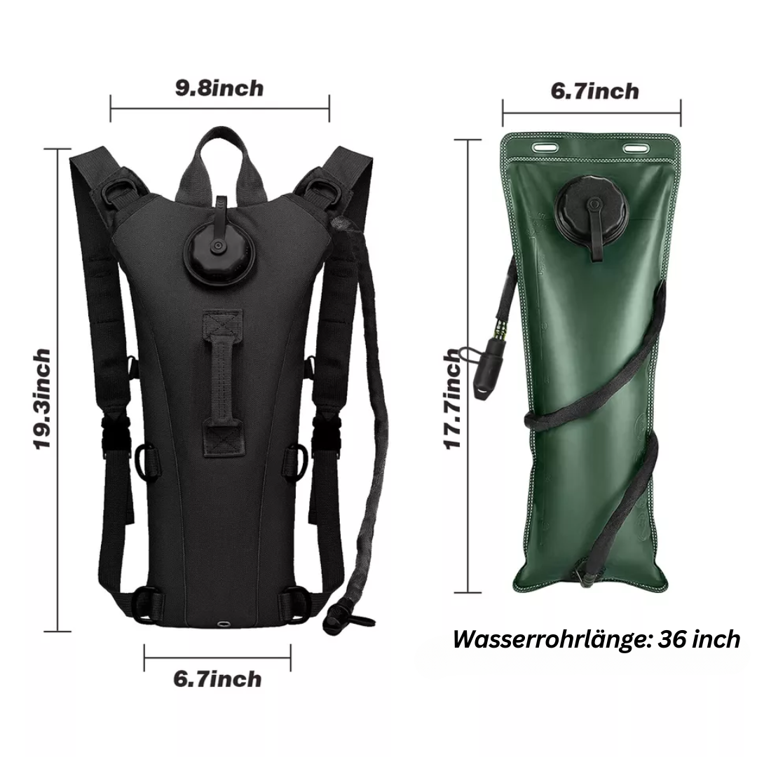 HydraGo – Wasser-Rucksack – Integriertes Hydrationssystem für Abenteuer