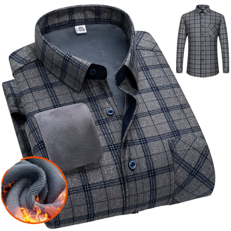 Jack – Herrenhemd Langarm – Gefüttertes Flanell für Wärme & Stil