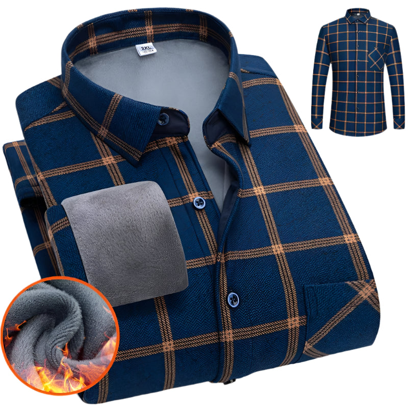 Jack – Herrenhemd Langarm – Gefüttertes Flanell für Wärme & Stil