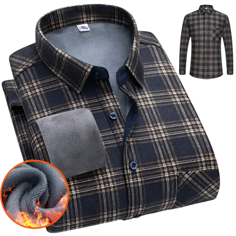Jack – Herrenhemd Langarm – Gefüttertes Flanell für Wärme & Stil