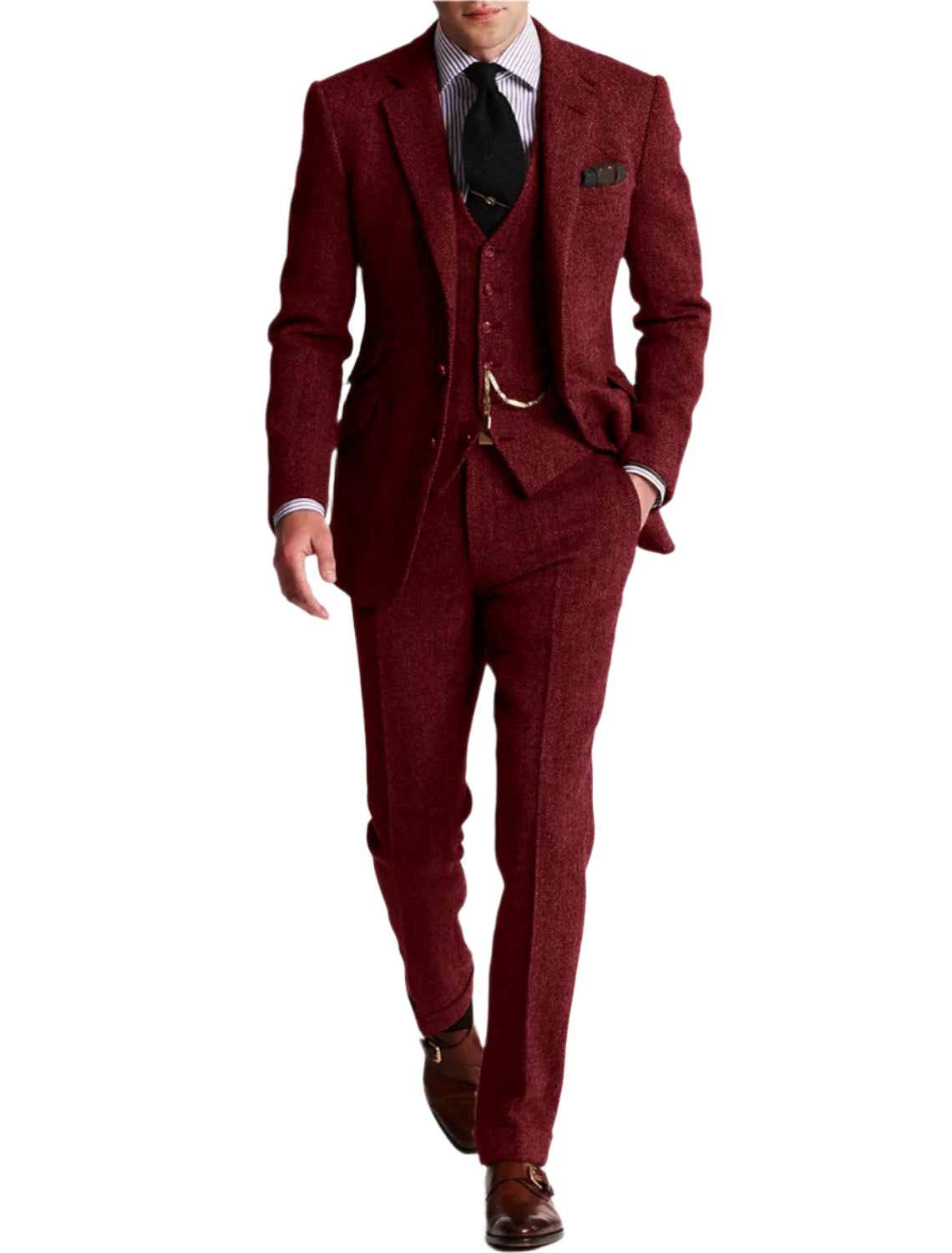 Jacob – Dreiteiliger Tweed-Smoking-Anzug – Klassisch & Elegant für Herren 2
