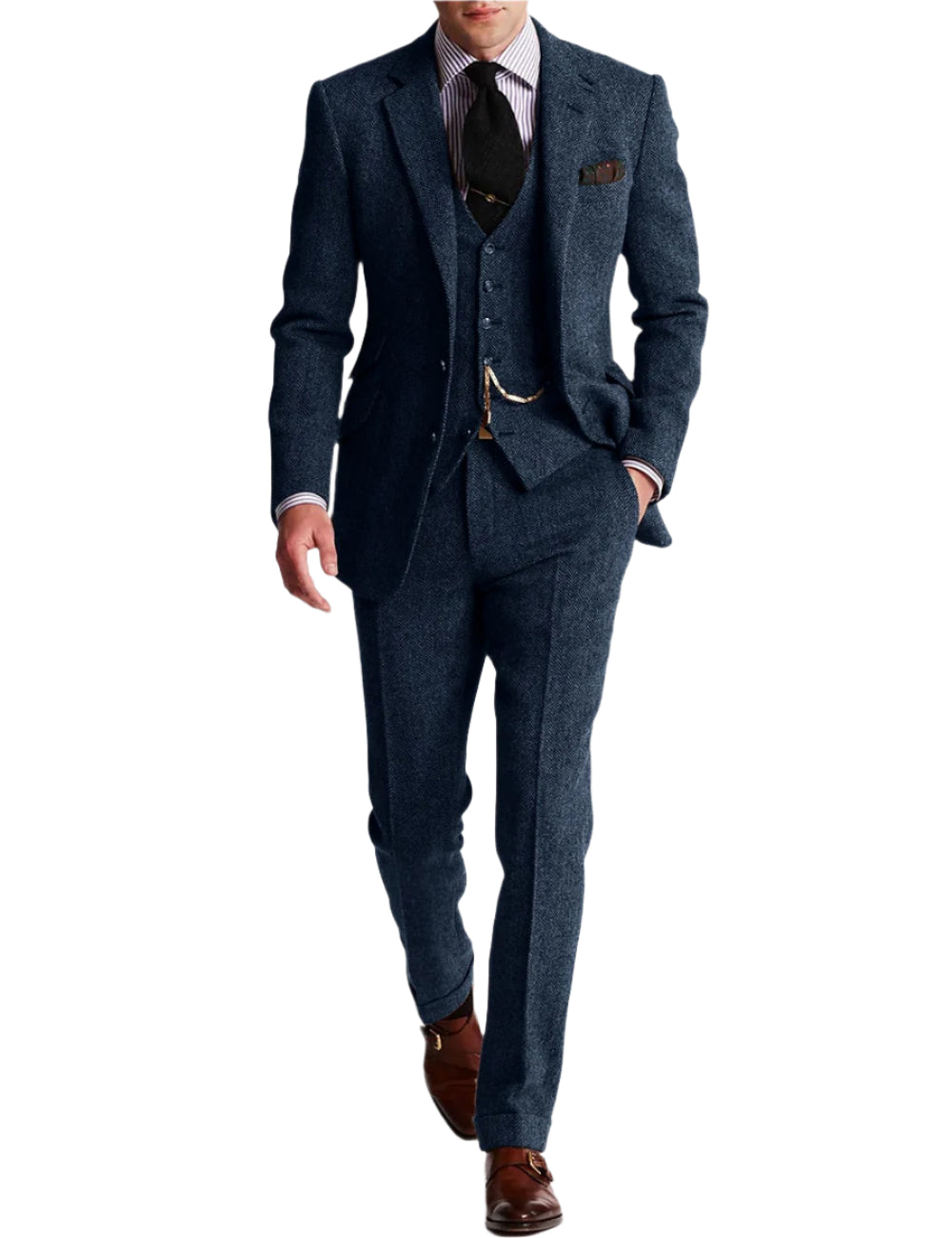 Jacob – Dreiteiliger Tweed-Smoking-Anzug – Klassisch & Elegant für Herren 6