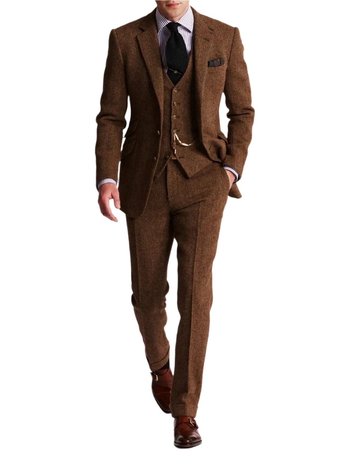 Jacob – Dreiteiliger Tweed-Smoking-Anzug – Klassisch & Elegant für Herren 0
