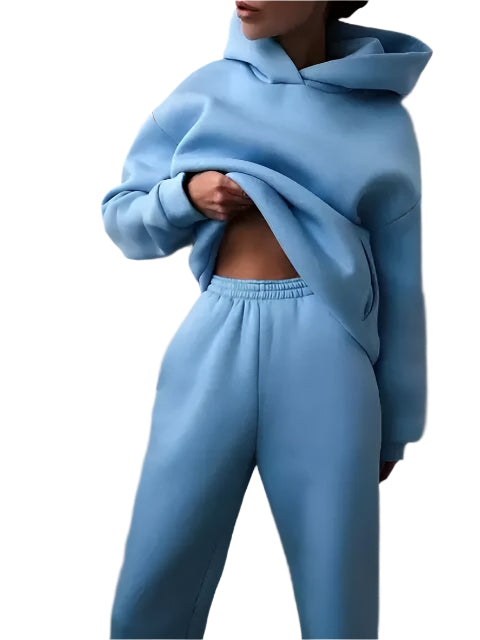 Kapuzenpulli und Jogginghosen Set – Stilvoll & Gemütlich für Wintertage