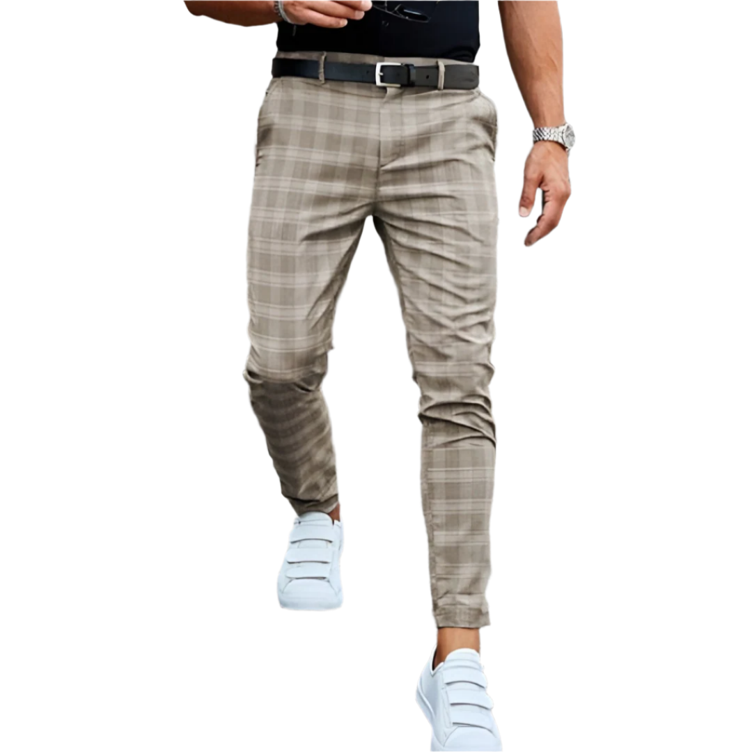 Karomuster – Herren Chino Hose – Slim Fit & Vielseitig Elegant 2
