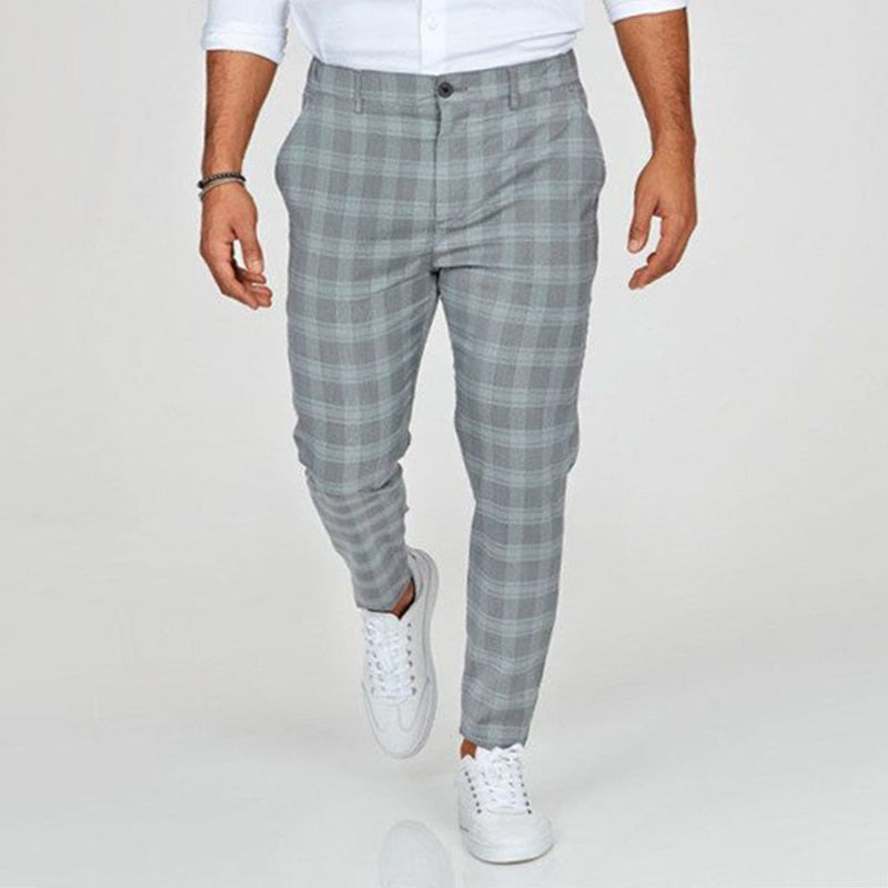 Karomuster – Herren Chino Hose – Slim Fit & Vielseitig Elegant 4