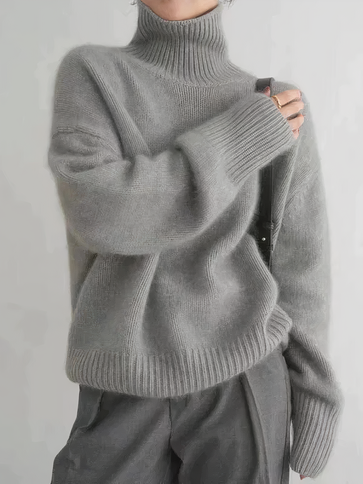 Kaschmir-Rollkragenpullover für Damen – Weich & Elegant