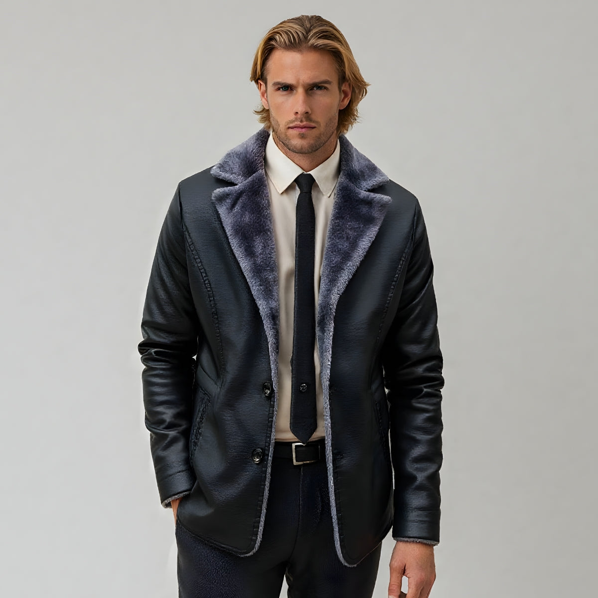 Klassische Herren Lederjacke – Zeitloses Design & Hoher Tragekomfort