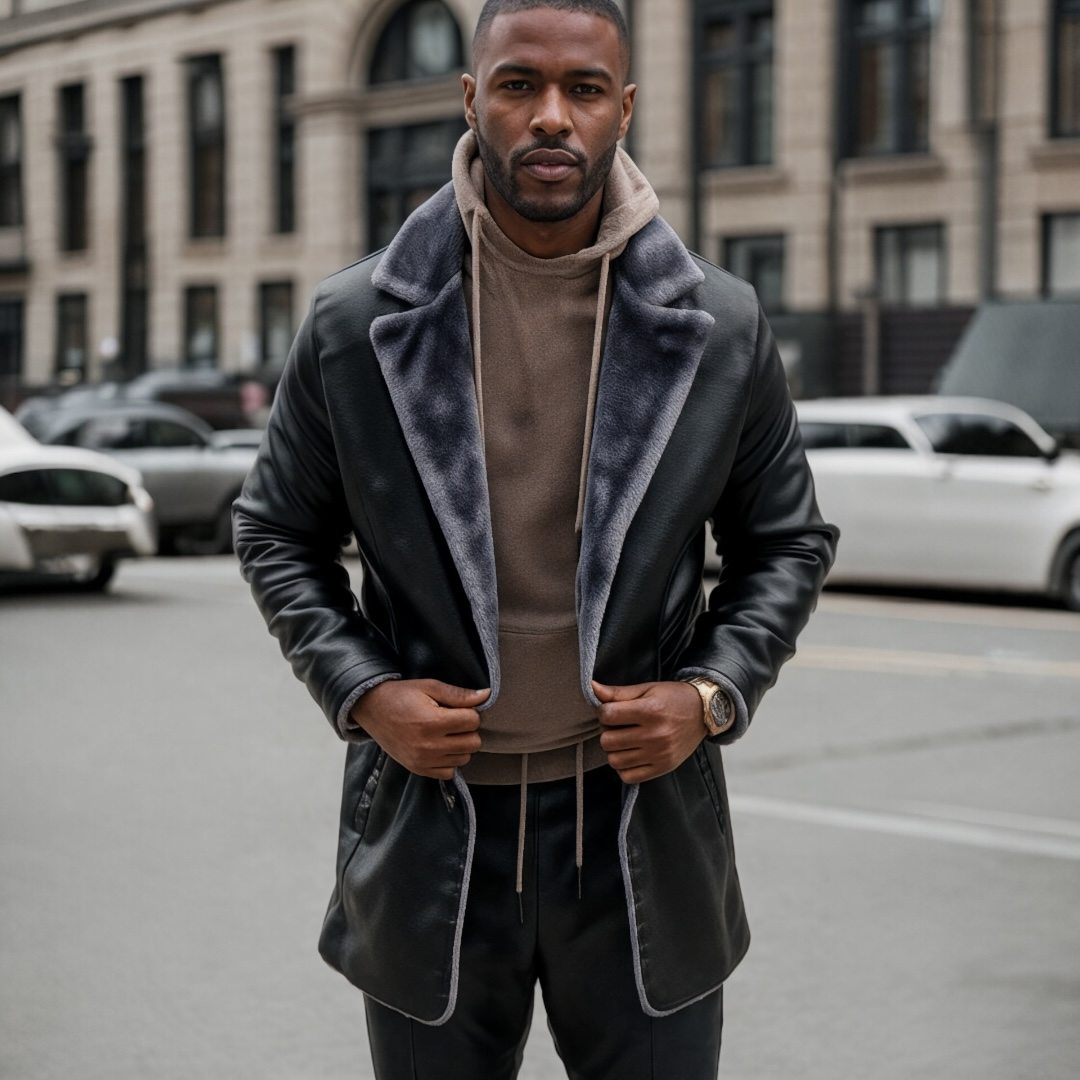 Klassische Herren Lederjacke – Zeitloses Design & Hoher Tragekomfort