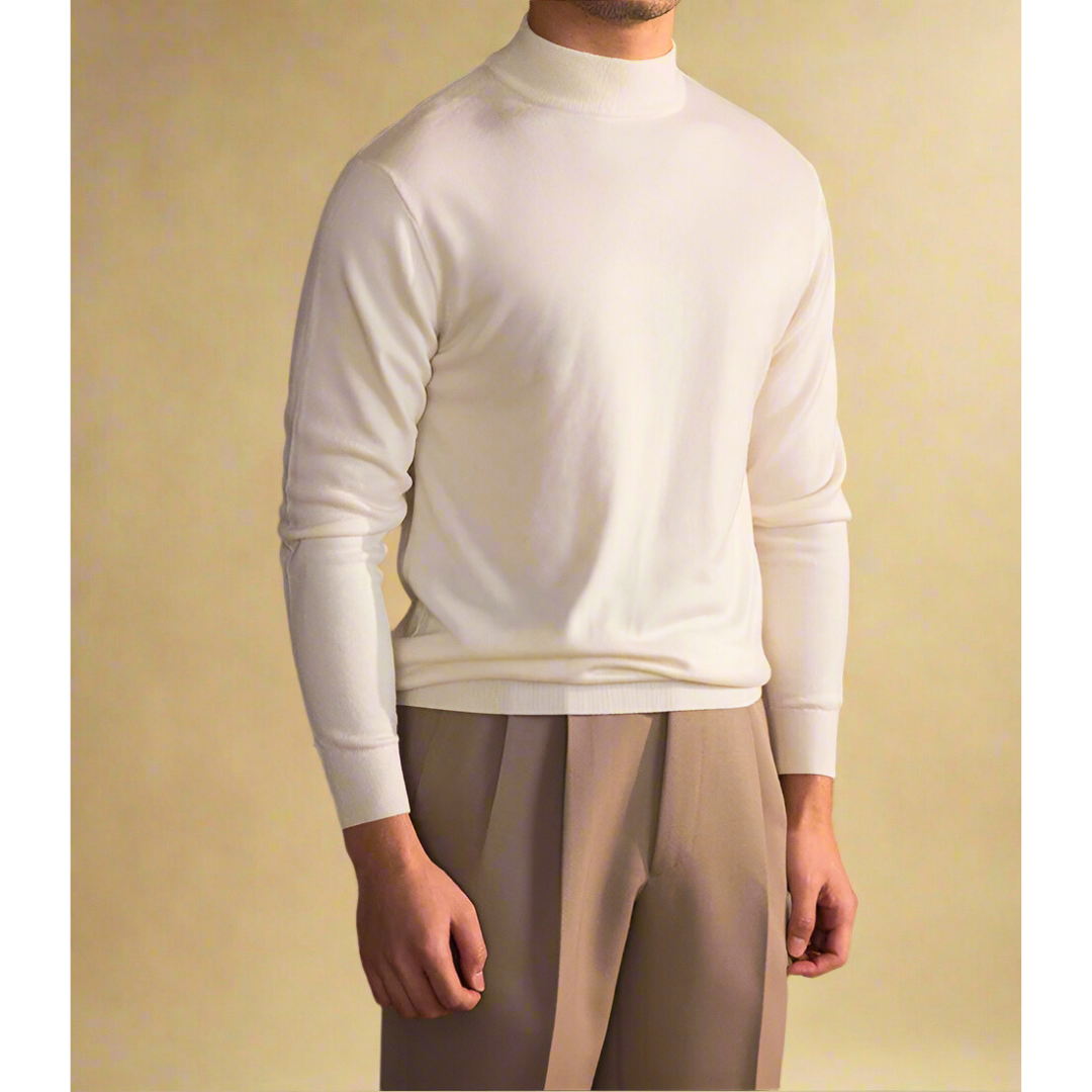 Klassischer Herren Rollkragenpullover – Hochwertige Wolle für Eleganz & Komfort