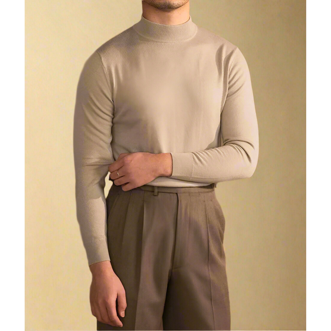 Klassischer Herren Rollkragenpullover – Hochwertige Wolle für Eleganz & Komfort
