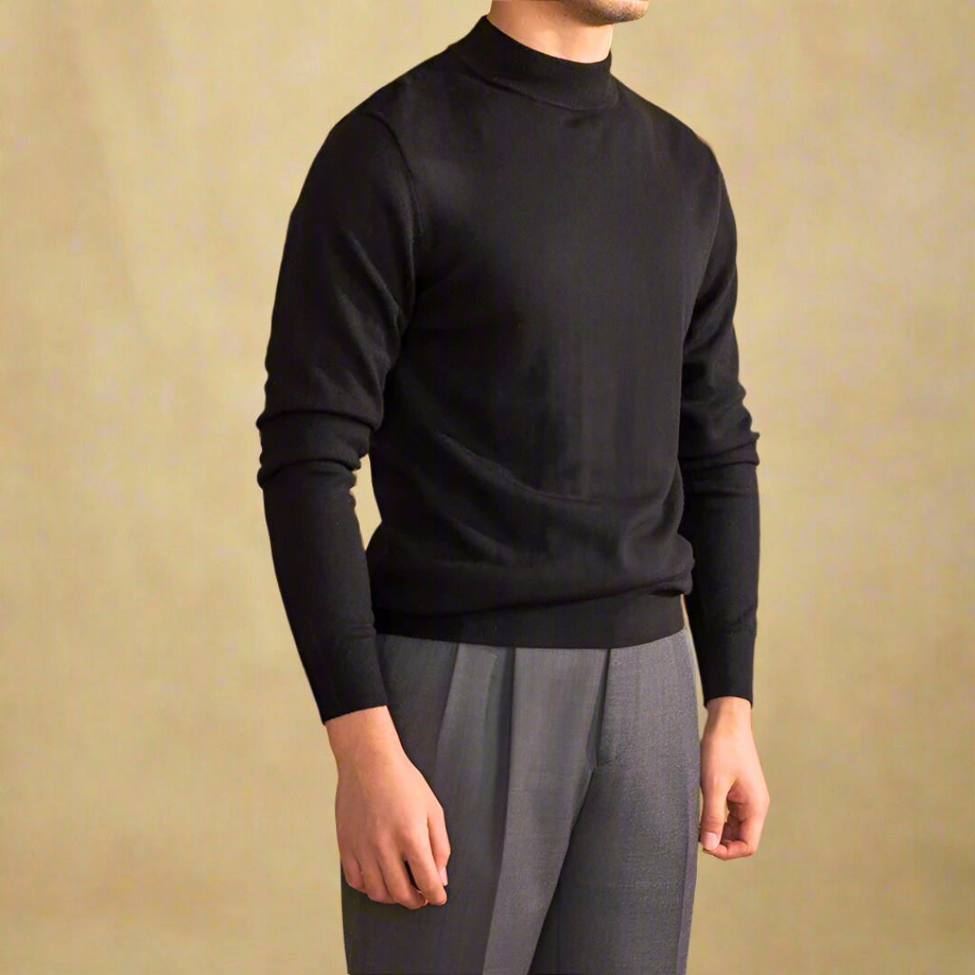 Klassischer Herren Rollkragenpullover – Hochwertige Wolle für Eleganz & Komfort