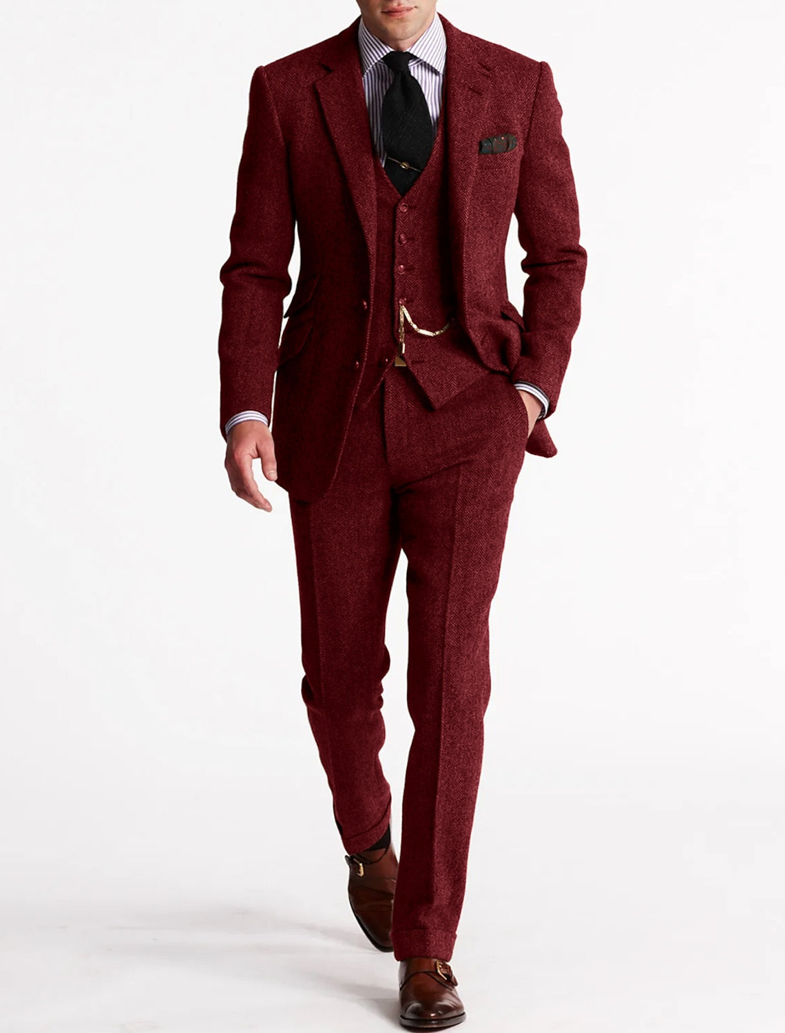 Klassischer Tweed-Smokinganzug für Herren – Zeitlose Eleganz & Perfekte Passform