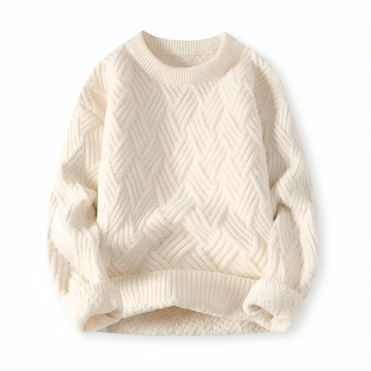 Klassischer Zopfmuster-Pullover für Herren – Warm & Stilvoll
