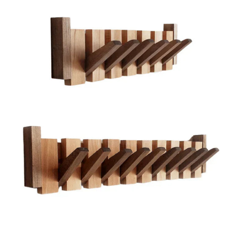 Kleiderhaken Wand – Stilvolles Holz-Design – Funktionale Aufbewahrung für Flur und Büro