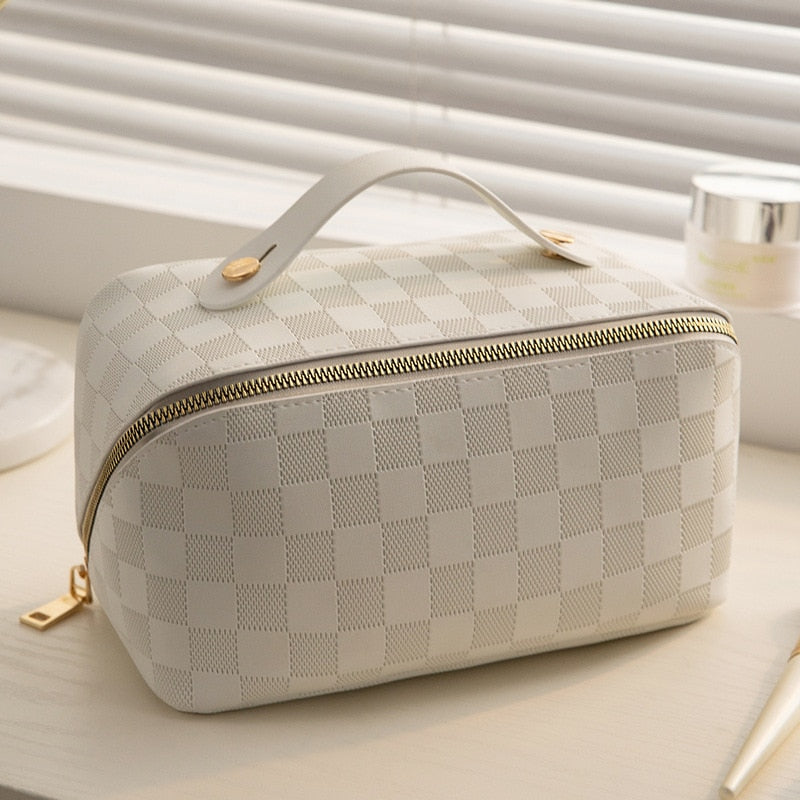 Kosmetiktasche Damen – Luxuriös und Geräumig aus PU-Leder