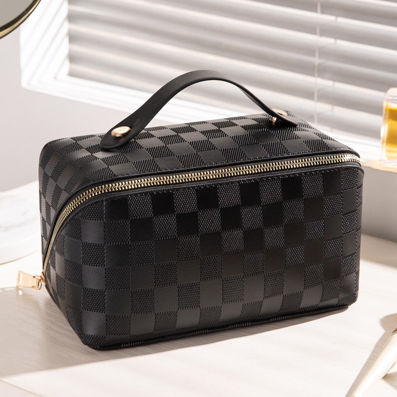 Kosmetiktasche Damen – Luxuriös und Geräumig aus PU-Leder