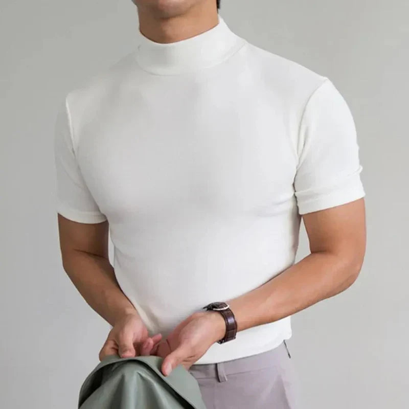 Kristoff – Herren T-Shirt mit hohem Kragen – Bequem & Zeitlos