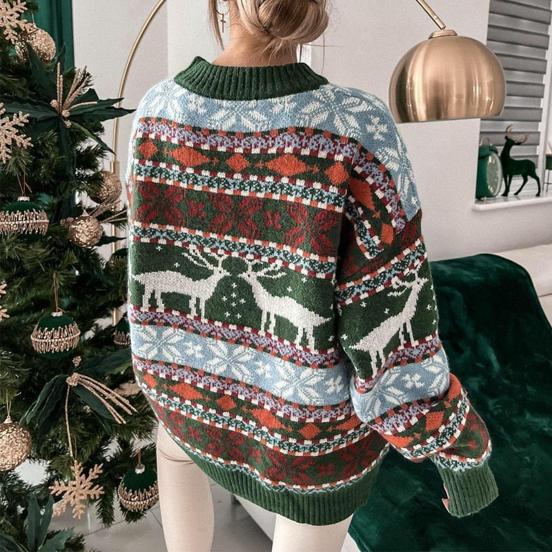Kuscheliger Damenpullover – Warmer Weihnachtslook – Stylisch & Bequem
