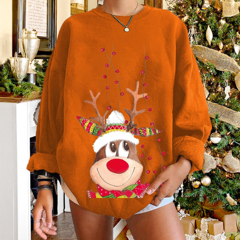 Kuscheliger Walbusch Damenpullover – Einzigartiges Rentierdesign für die Weihnachtszeit