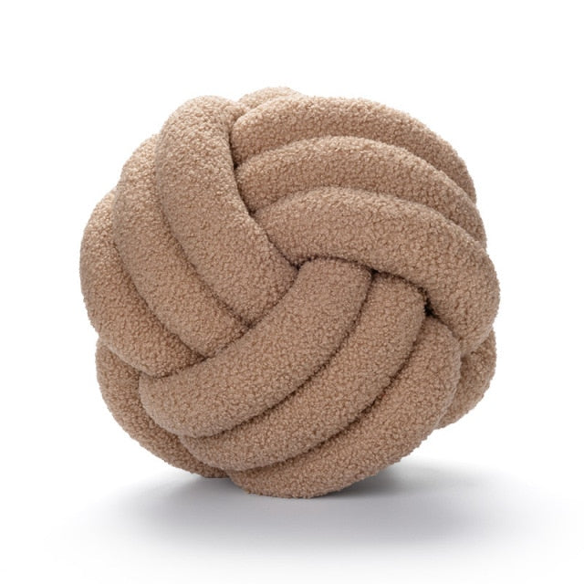LUMA – Knotenkissen aus Bouclé