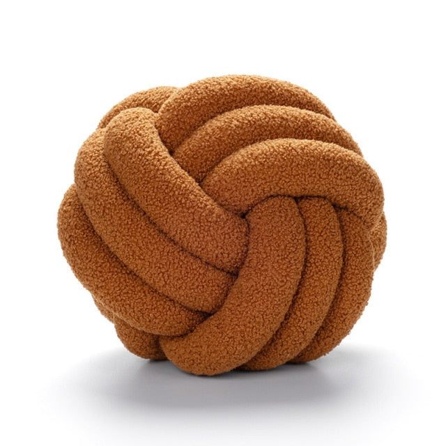 LUMA – Knotenkissen aus Bouclé