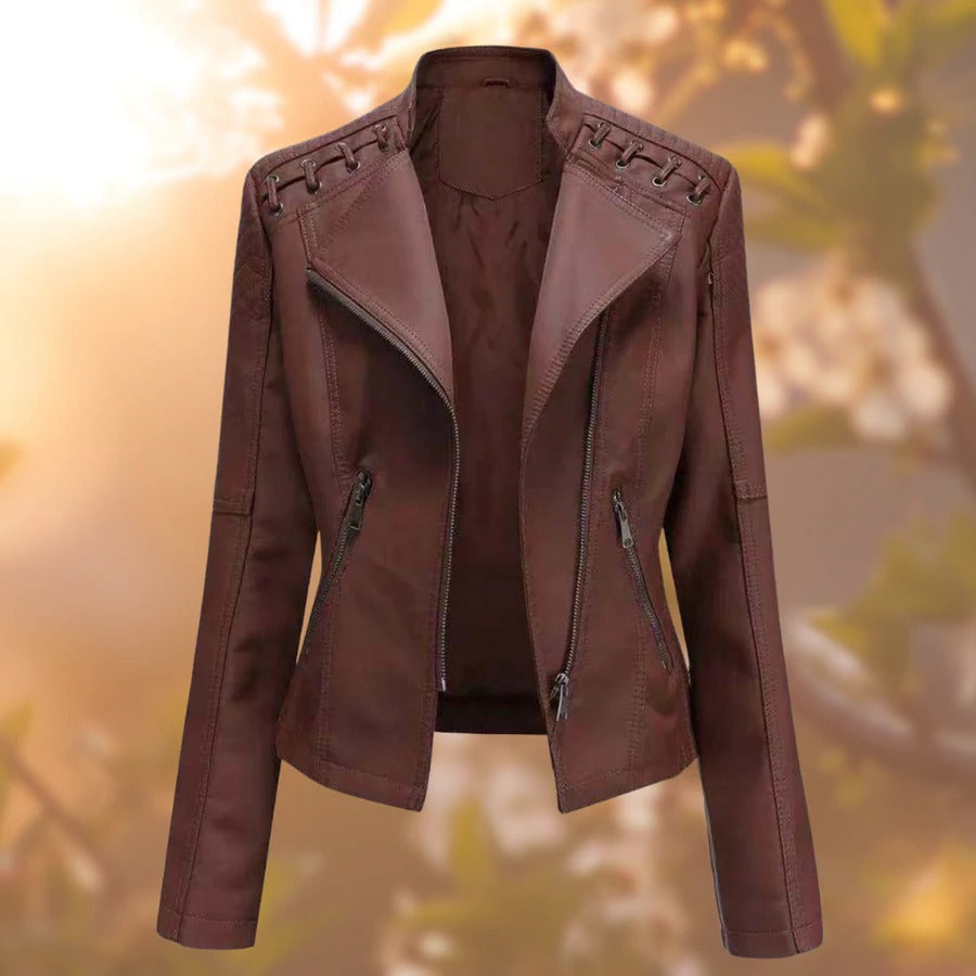 Lana – Damen Lederjacke – Stilvoll & Zeitlos in Schwarz