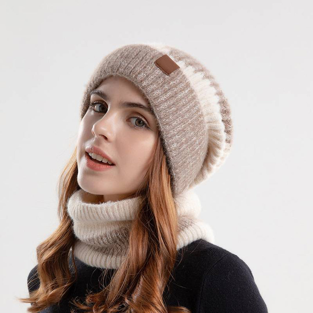 Leichte Mütze und Schal-Set für Damen – Stilvoll & Warm