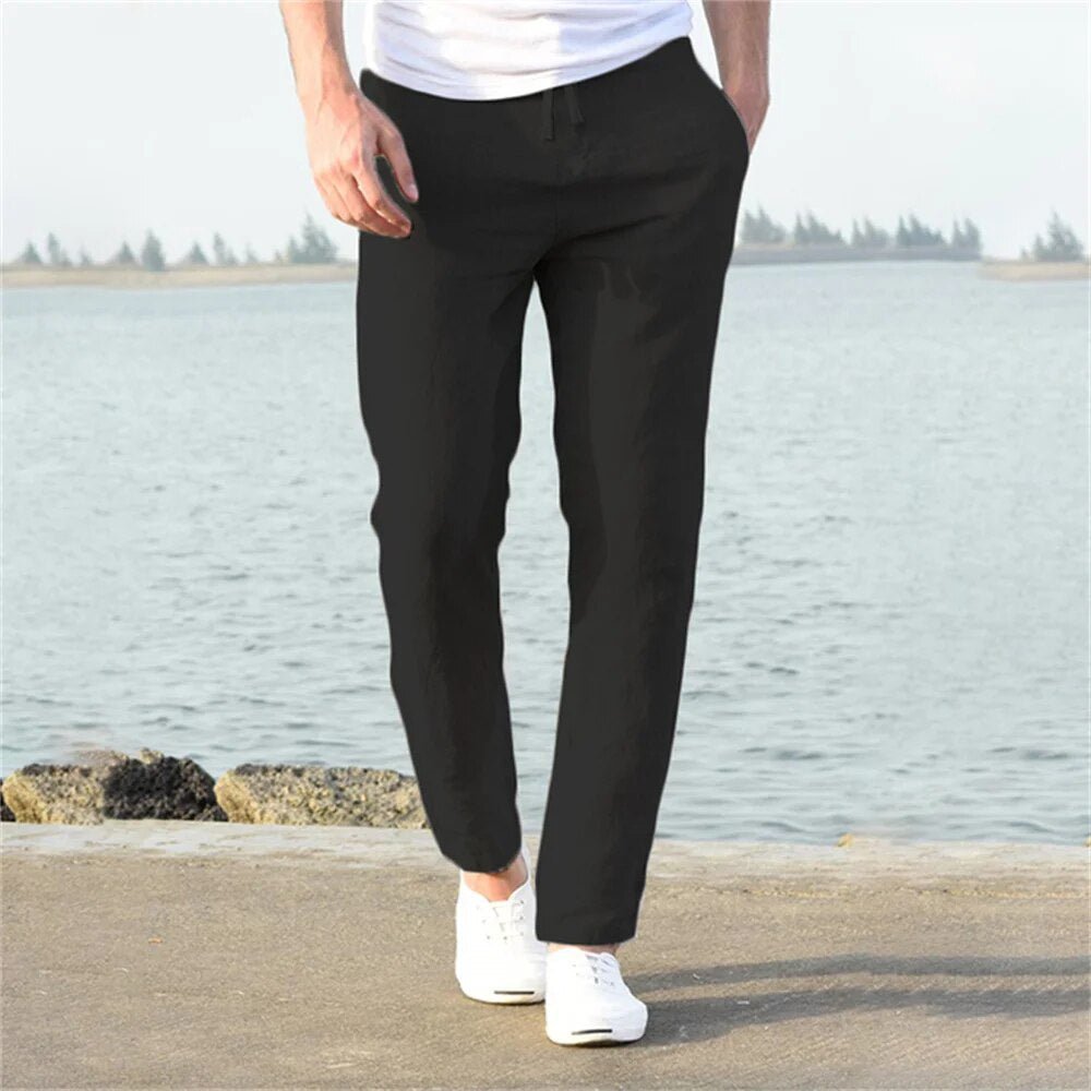 Leinenhose Herren – Atmungsaktive & Bequeme Sommerhose – Ideal für Lässige Anlässe