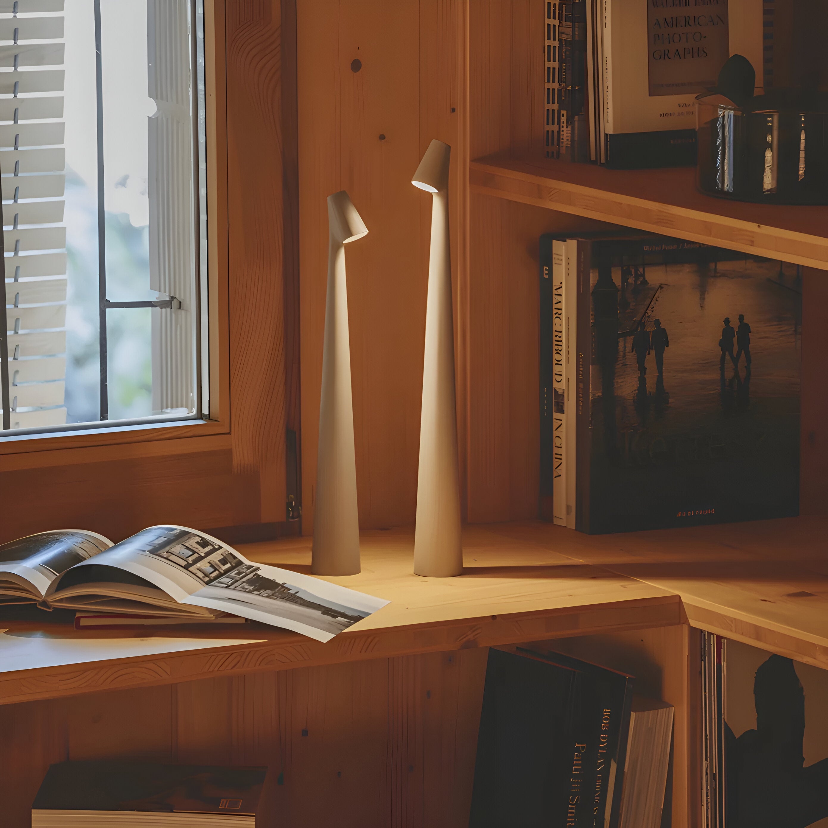 Liora – Elegante LED Tischlampe, kabellos & dimmbar