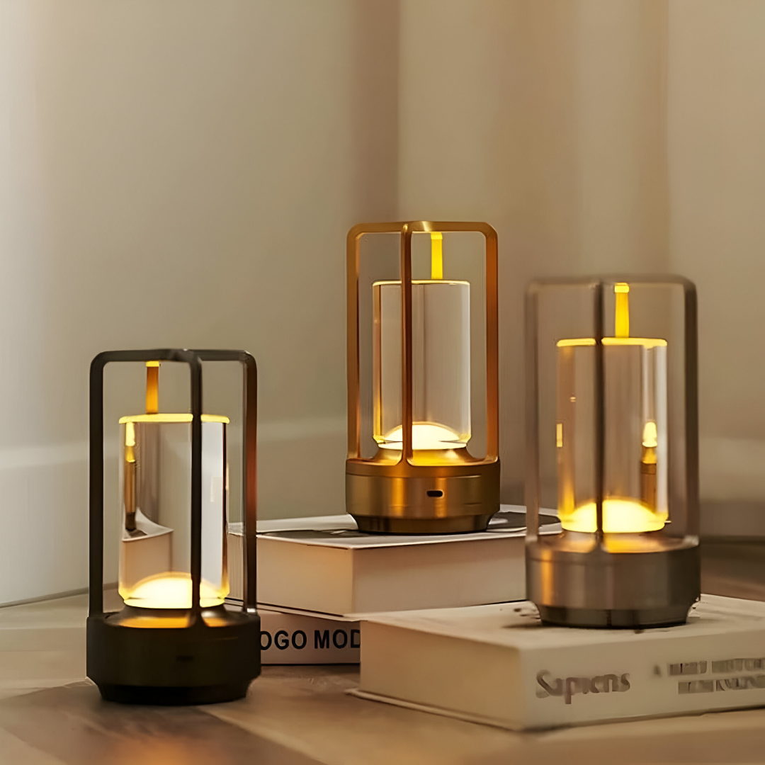 Liora – Kabellose Design-Tischlampe, dimmbar & wasserfest