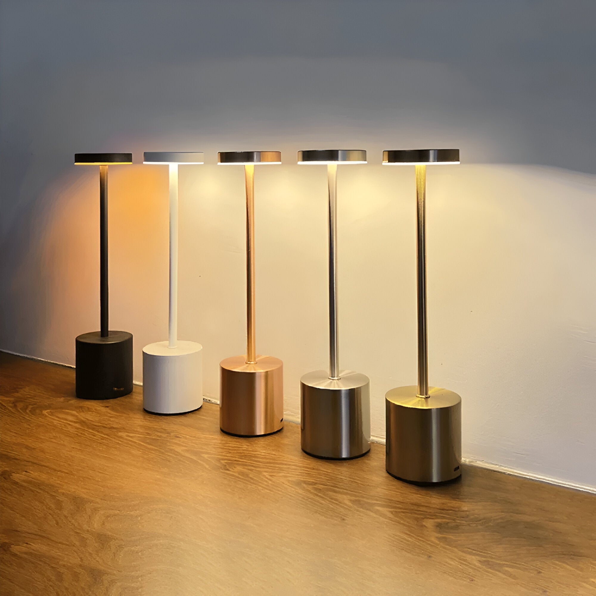 Luniva – Kabellose Retro-LED-Tischleuchte mit Touch & USB-Ladung