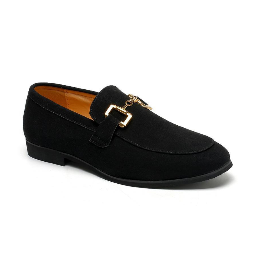 Luxuriöse Herren – Wildleder Loafers Schwarz – Eleganz & Komfort