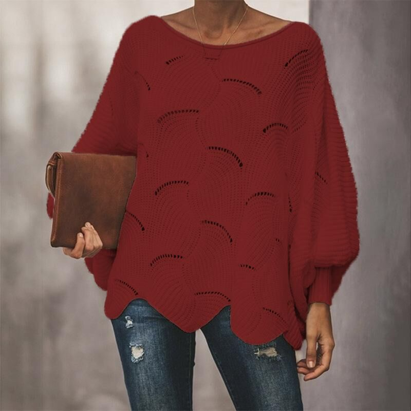 Manela – Damenpullover – Kuscheliger Baumwollstrick für Lässige Eleganz