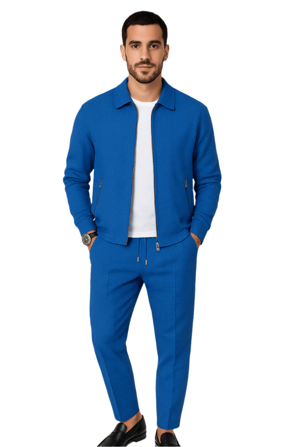 Martin – Waffelstrick-Set – Bequem & Stilvoll für Alltagslooks