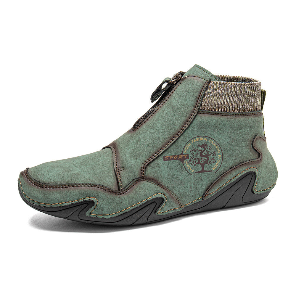 Mikrofaser-Lederstiefeletten für Herren – Stilvoll & Bequem