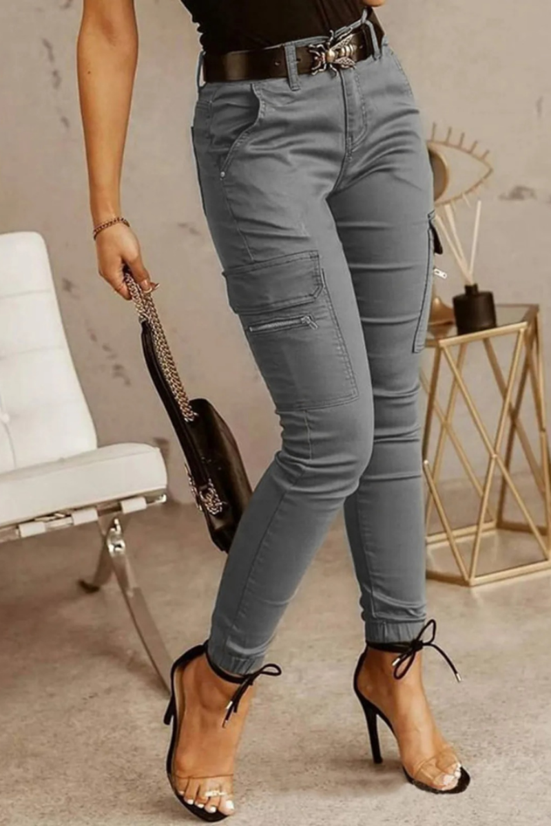 Moderne Cargohose Damen – Bequem & Vielseitig – Schwarz mit Praktischen Taschen